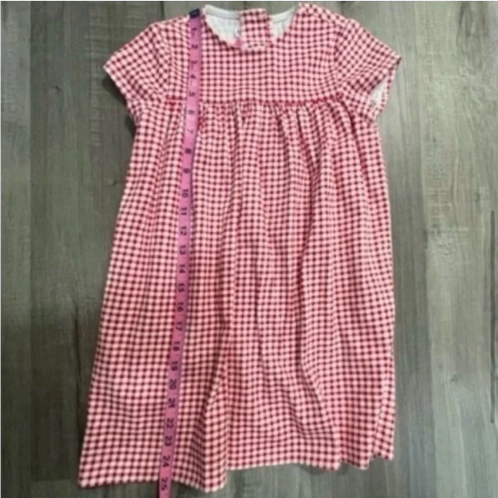 Pinup Couture Red/White Cotton Gingham Shift Dress Little Girls - 6T - EUC